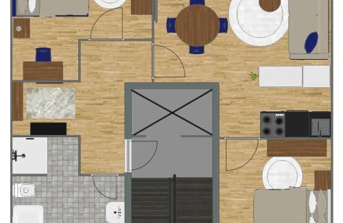 Suedviertel Apartamento | Exquisite Superior Suite 80m2 mit 2 Schlafzimmern & Badewanne - Messe Essen
