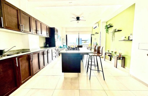 Palmar de Aramara Apartamento | Extraordinario departamento en Vallarta (Manyara) con alberca, cerca de playa.