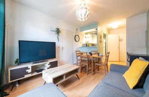 Bailly-Romainvilliers Apartamento | F2 coloré et confortable proche Disney+WIFI