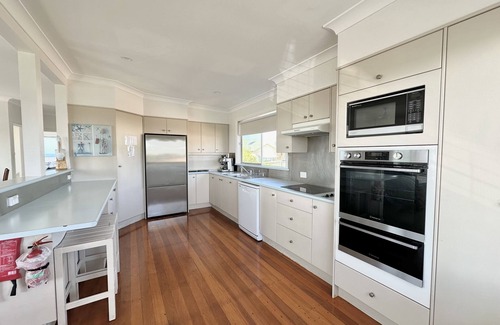 Crowdy Head Casa | Fabulous views from the deck across Crowdy Bay,the harbour,ocean and hinterland.
