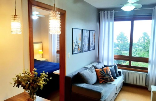 Bairro Lago Negro Apartamento | Faça tudo a pé! Vista! Ar cond! Tv Smart!