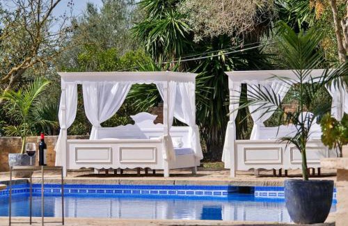 Manacor Apartamento | FALCO II auf Finca Zenara, große Terrasse, XXL Pool, Wifi, Klima, Yoga, Gemeinschaftsküche