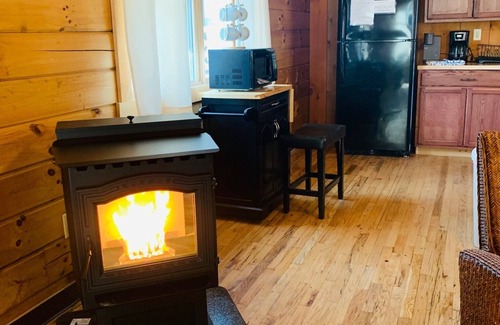 Elkins Cabina | Riverside Retreat:PetFriendlyCabin with HotTub,Pellet Stove RiverViews Sleeps 10