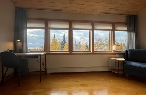 Grand Marais Casa | Fall River Road in Grand Marais | Woods & Lake Superior View