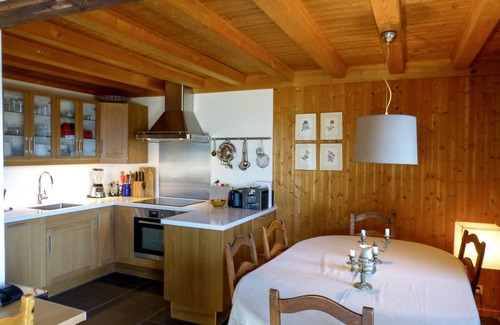 Chesieres Chalet De Esquí | Family chalet with, terrace, garden and superb view, at the entrance to Villars
