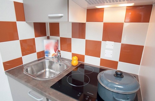 Auberville Casa | Pulcro apartamento con microondas