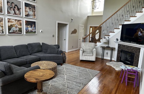 Georgetown Casa | Family home with large deck with a beautiful view of golf course.