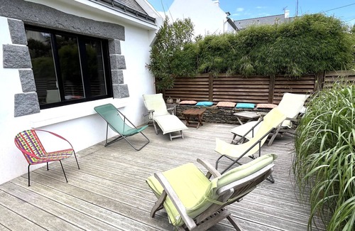 Groix Casa | Casa familiar cerca playa Groix, jardín y garaje