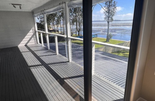 Gorokan Casa | Family-sized Waterfront Home with lake views & private jetty!
