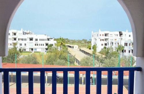 M'diq Condominio | Family spacious apartment with sea view, AC, WiFi, 7 mins walking to the beach