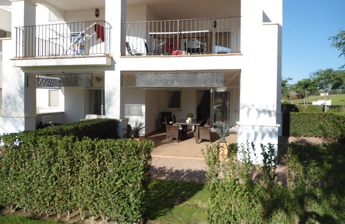 Gea y Truyols Apartamento | Fantastic ground front line apartment with garden and pool .