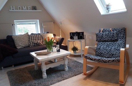 Heuberg-Langballigkaten Apartamento | Fantástica vida en el loft en el fiordo de Flensburg con su propia terraza.