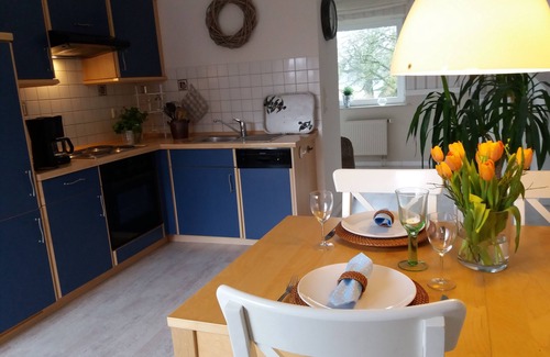 Heuberg-Langballigkaten Apartamento | Fantástica vida en el loft en el fiordo de Flensburg con su propia terraza.