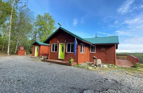 Talkeetna Casa | Vista lejana, Talkeetna casa con una vista