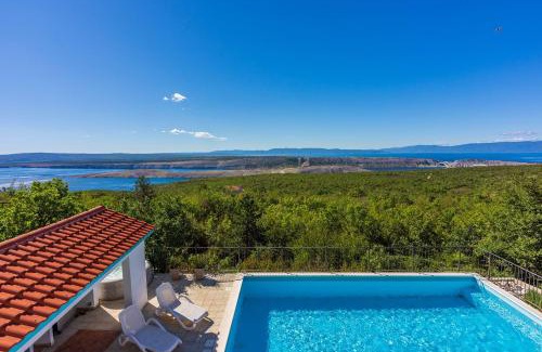 Smrika Casa | Faszinierende Villa mit traumhaften Meerblick zur Insel Krk mit Privatpool, Tischtennis, Billard, Grill