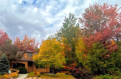 Bretton Woods Casa | FC14 Slopeside Bretton Woods cottage with AC large patio and private yard Walk to slopes