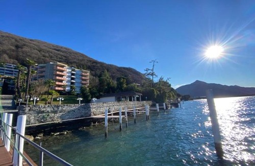 Bissone Apartamento | Ferien am Luganer See mit Seesicht