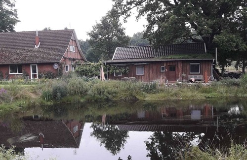 Eggermuhlen Cabina | Ferienhütte am Privatsee, Fischen, Schwimmen, Reiten, Wandern und Radeln