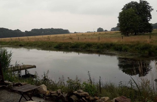 Eggermuhlen Cabina | Ferienhütte am Privatsee, Fischen, Schwimmen, Reiten, Wandern und Radeln