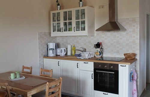 Kroepelin Casa | Ferienhaus en Brusow mit überdachter Terrasse
