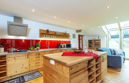Unterwoessen Apartamento | Apartamento Geigelstein, 103 m², 1-6 personas, 2 dormitorios, cocina, 2 x ducha / WC, balcón, WLAN