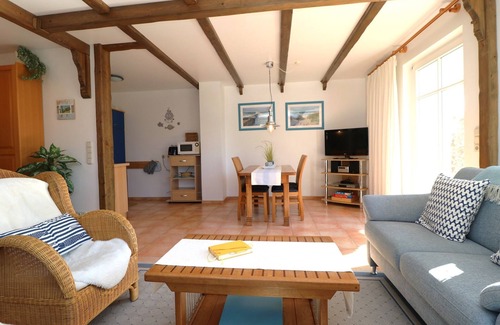 Wieck auf dem Darss Apartamento | Ferienwohnung mit Terrasse in Boddennähe