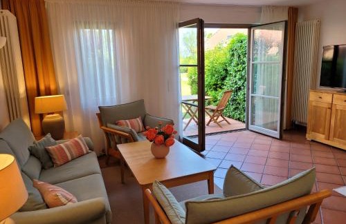 Mellenthin Apartamento | Ferienwohnung Abendstimmung mit Terrasse