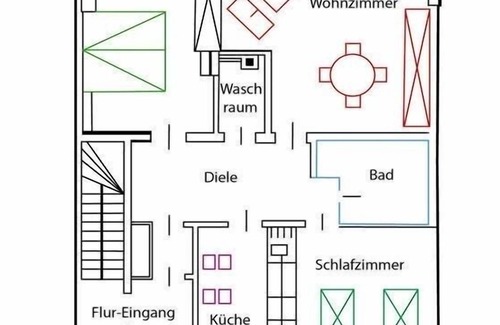 Wulfen Apartamento | Ferienwohnung/app. für 4 Gäste mit 75m² in Wulfen