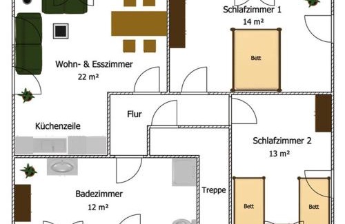 Klingberg Apartamento | Ferienwohnung auf einem Reiterhof