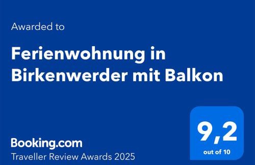 Oberhavel Apartamento | Ferienwohnung in Birkenwerder mit Balkon