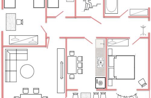Coburg Apartamento | Ferienwohnung "Jumbo" in Coburg ! - 100qm im OG1 mit Privatparkplatz & Balkon