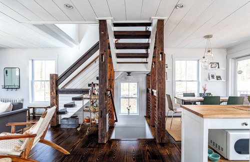 Livingston Manor Casa | Fern Hollow: Stone Fireplace, Hot Tub + Fire Pit