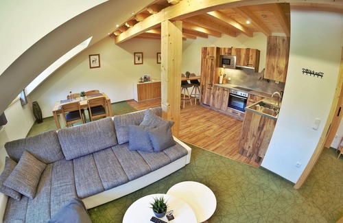 Konigssee Apartamento | FeWo luck Auf, 2-4 personas 1 dormitorio, cocina, ático m. claraboya