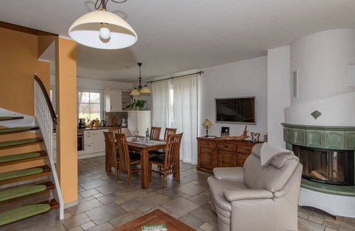 Burg-Dorf Apartamento | Fewo Harmonie, Schlafr., Wohnr., Küche, Du/wc, Freisitz - Spreewald Lodge