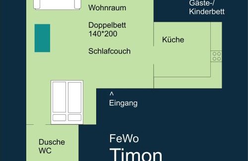 Rhynern Apartamento | FeWo TIMON großzügig modern mit Terrasse ca 50 qm