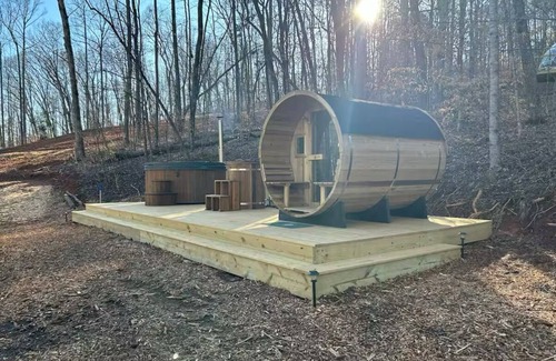 Travelers Rest Cabina | Field Trip Unit 21 Deluxe Aframe with private hot tub