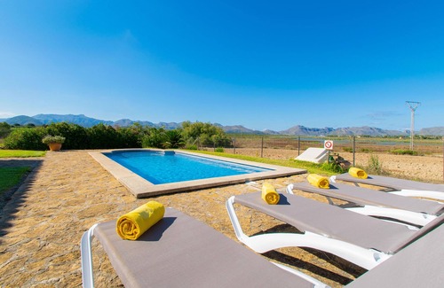 Alcudia Cabaña | Villa ALBUFERETA para 4 con piscina y vistas en Alcudia