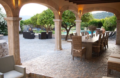 Biniaraix Casa | Exclusiva Finca con piscina y pista de tenis, todos con vistas a la montaña