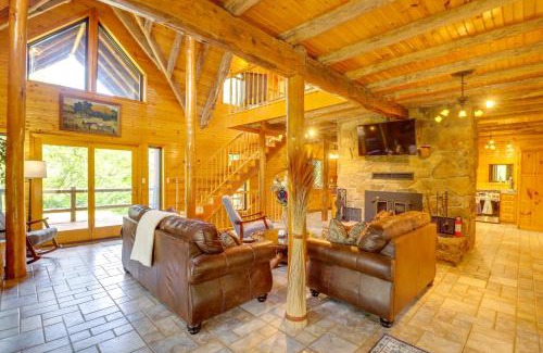 Harrison Casa | Fire Pit, Game Room and Mtn Views Cabin in Harrison