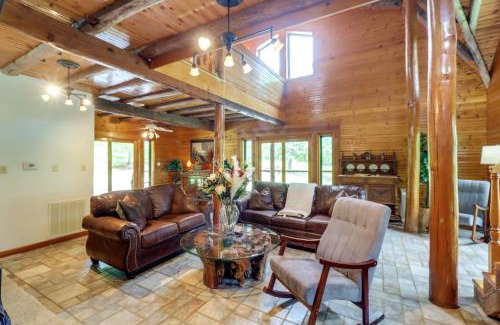 Harrison Casa | Fire Pit, Game Room and Mtn Views Cabin in Harrison
