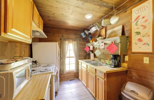 Vein Mountain Cabina | Fire Pit & Hot Tub: Dog-Friendly Marion Retreat