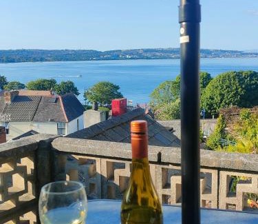 Mumbles Casa | Fishermen's cottage with log burner, 2 bathrooms & sea views from garden terraces