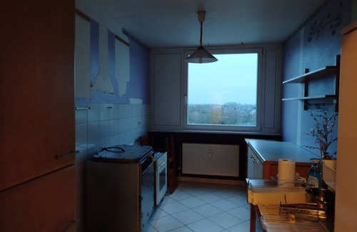 Hackenbroich Condominio | Fitters' apartment Dormagen above the rooftops.