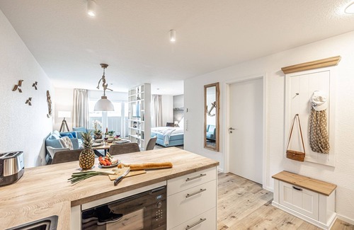 Schleswig Apartamento | Fjord berth 4 - shower, balcony, garden furniture, underfloor heating, parking lot