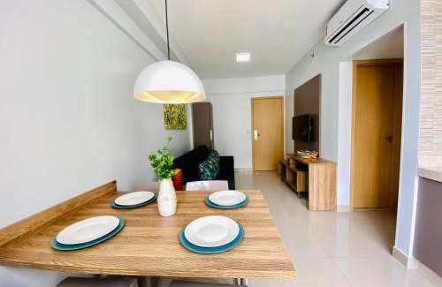 Pousada do Rio Quente Apartamento | Flat 303 - Condomínio Park Veredas - Acesso ao Rio - Completo com ar no quarto e na sala