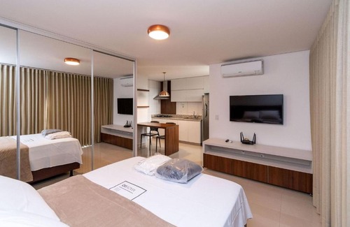 Setor Bueno Apartamento | Flat acolhedor no Setor Bueno - Edifício The Expression - WI-fi - Garagem - TH1606