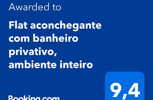 Alphaville Casa | Flat aconchegante com banheiro privativo, ambiente inteiro