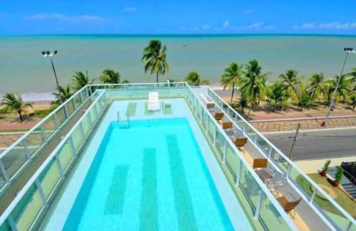 Cabo Branco Apartamento | Flat Beira Mar do Cabo Branco Quarto com linda vista para o mar