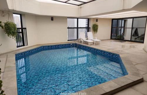 Sao Paulo Apartamento | Flat com Sacada - Região Ibirapuera próximo vários Hospitais e UNIFESP