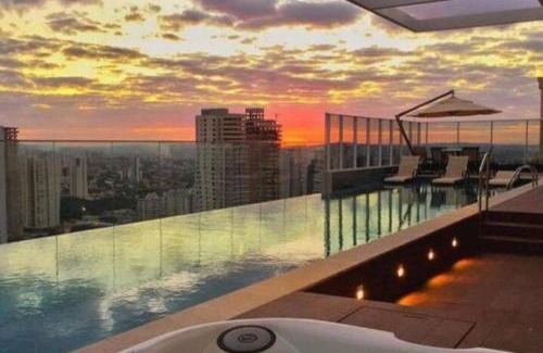 Setor Bueno Apartamento | FLAT DIFERENCIADO EM GOIÂNIA, SETOR BUENO, Ed DNA, SACADA PRIVATIVA DESCOBERTA COM JARDIM, PISCINA, ACADEMIA, GARAGEM, MINIMO 2 NOITES